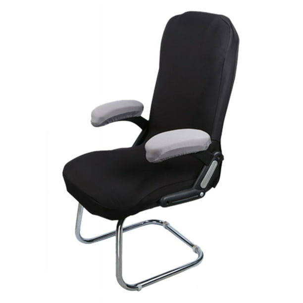 1 par de fundas para brazos de silla con esponja, suave, transpirable, seguro, juego de fundas para reposabrazos de silla de oficina para trabajar en casa, tipo esponja gris, 35x9cm/13,8x3,5
