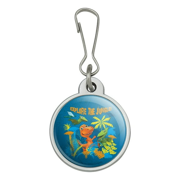 Explore the Jungle Dinosaur Train Jacket Handbag Purse Luggage Backpack Zipper Pull Charm