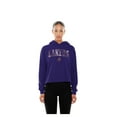 thumbnail image 4 of Women's New Era Purple Los Angeles Lakers Glam Game Open Back Hoodie, 4 of 5