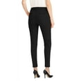 thumbnail image 2 of Hybrid & Company Womens Premium Stretch All Day Comfort Flat Front Trousers Chino Pants PW31201T BLACK 9, 2 of 3