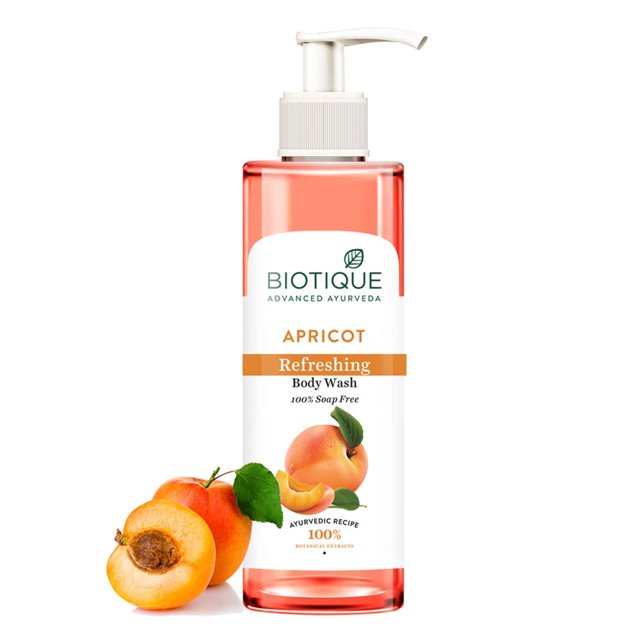 Holistic Bio Apricot Refreshing Body Wash | Keeps Skin Fresh and Clean | Brightens Skin and Reducing Dark Spots | 100% Botanical Extracts | Suitable for All Skin Types | 200ml