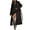 Black(Trending), variant on Women's Winter Pea Coat Casual Notch Lepal Single Breasted Peacoat Warm Wind Resistance for Winter Season with Belt,S,Black