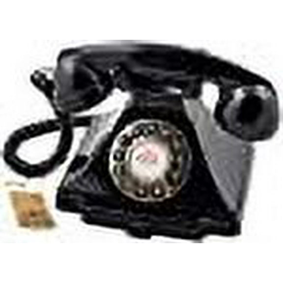 GPO Carrington Classic Retro Push-Button Phone - Pull-Out Tray, Traditional Bell Ring Tone - Black