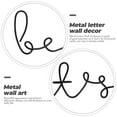 thumbnail image 6 of KALLORY Wall Decor Iron Letter Wall Sculpture Home Art Decor Accents 6Pcs 8.3X2.8X0.2In, 6 of 8