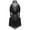 Black, variant on iiniim Kids Girls Sparkly Rhinestone Tassel Rumba Samba Jazz Latin Dance Party Jumpsuit Competition Leotard Dress Dusty Pink 14