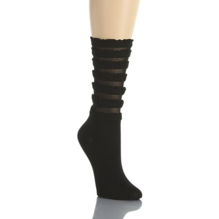 Hue 16145 Tiered Ruffled Sock