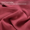 thumbnail image 6 of JML King Size Bed Sheet Set Burgundy,4 Piece Brushed Microfiber, 14" Deep Pocket, Burgundy, 6 of 6