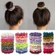 thumbnail image 2 of 6/10Pcs/Pack Satin Scrunchies Girls Elastic Hair Bands Ponytail Holder Hair Ties Rubber Bands Solid Dot Hair Bands For Children, 2 of 5