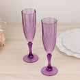 thumbnail image 6 of Balsa Circle 6 Purple 8 oz Crystal Disposable Plastic Party Champagne Flutes Wedding, 6 of 8