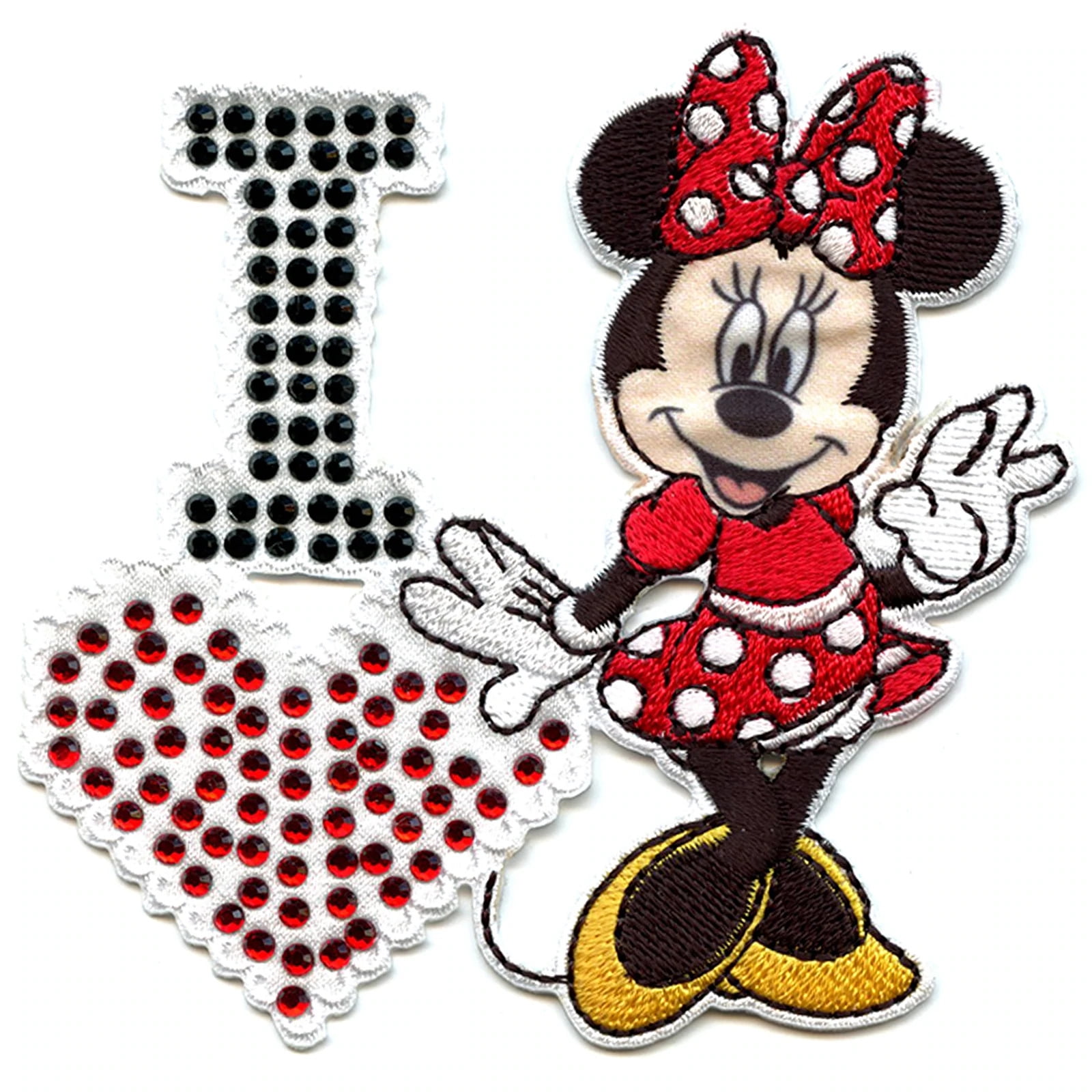 Vintage Style Mickey Iron on Patch School Girl Minnie Mouse Iron On Patch