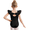Black, variant on Gymnastics Leotards for Girls Bow Back Chiffon Ruffle Sleeve Ballet Dance Leotard for 2-11 Years