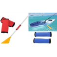 thumbnail image 1 of Enveloppé dans du Néoprène Antidérapant, Résistant aux Ampoules et aux Appels, Accessoire de kayak durable pour Séparer les Rames - 2 Ensembles (Bleu et Rouge), 1 of 4