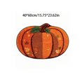 thumbnail image 3 of Trovenix Halloween Fall Thanksgiving Bath Mat Pumpkin Shaped Absorbent Non Slide Soft Doormat for Entryway Decor, 3 of 7