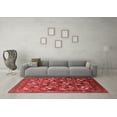 thumbnail image 3 of Ahgly Company Indoor Round Oriental Red Industrial Area Rugs, 7' Round, 3 of 4