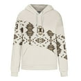 thumbnail image 7 of Aboser Ethnic Aztec Hoodies for Women Retro Geometric Graphic Sweatshirt with Pocket Western Tribal Hooded Shirts Loose Long Sleeve Hoodie, 7 of 7