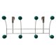 thumbnail image 4 of Percha trasera para puerta, compacta, para colgar sombreros y abrigos. Verde, 4 of 9