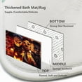 thumbnail image 6 of 4Pcs Halloween Shower Curtain Set, Help Me with Bloodys Hands for Halloween Decorations Theme, Horror Movie Themed Holiday Polyester with Non-Slip Rugs,Toilet Lid Cover and Bath Mat,72x72in, 6 of 6