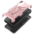 thumbnail image 5 of Case for Lively Jitterbug Smart4 / TCL 40 XL / TCL 40 T Case with Kickstand Belt Clip Holster Case w/Tempered Glass Screen Protector Phone Case Cover for Jitterbug Smart 4 - Rose Gold, 5 of 5