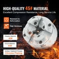 thumbnail image 2 of KFFKFF KP2-3/4 Chuck for Lathe, 4-Jaw with 2.75" Diameter, Metal Turning Machine Accessory, Self-aligning Tool, Suitable for Precision Engineering, Grinding Devices, Milling Equipment, 2 of 9