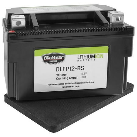 BikeMaster Lithium-Ion Battery 180 Cranking Amps 148L x 87W x 94H (DLFP12-BS)