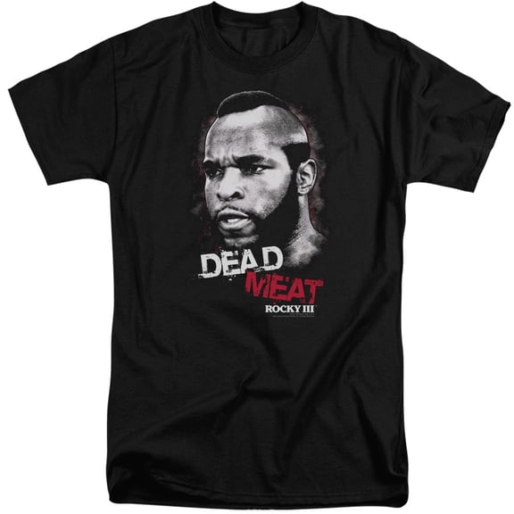 Rocky Iii Dead Meat Adult Tall T-Shirt Black