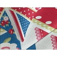 thumbnail image 4 of Ambesonne Shabby Flora Quilted Bedspread Set 3 Pcs, British Flag Floral, Queen Size, Multicolor, 4 of 5