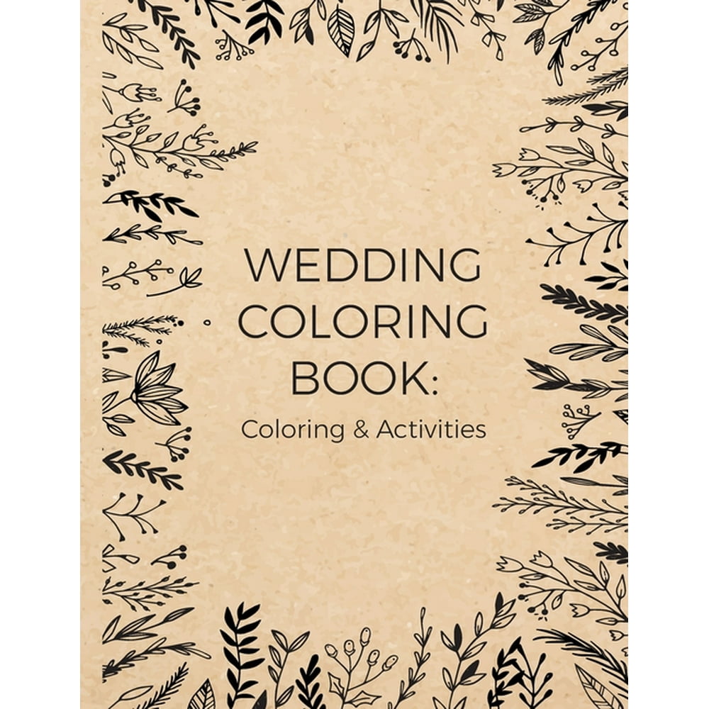 Wedding Coloring Book : Coloring and Activities (Paperback) - Walmart ...