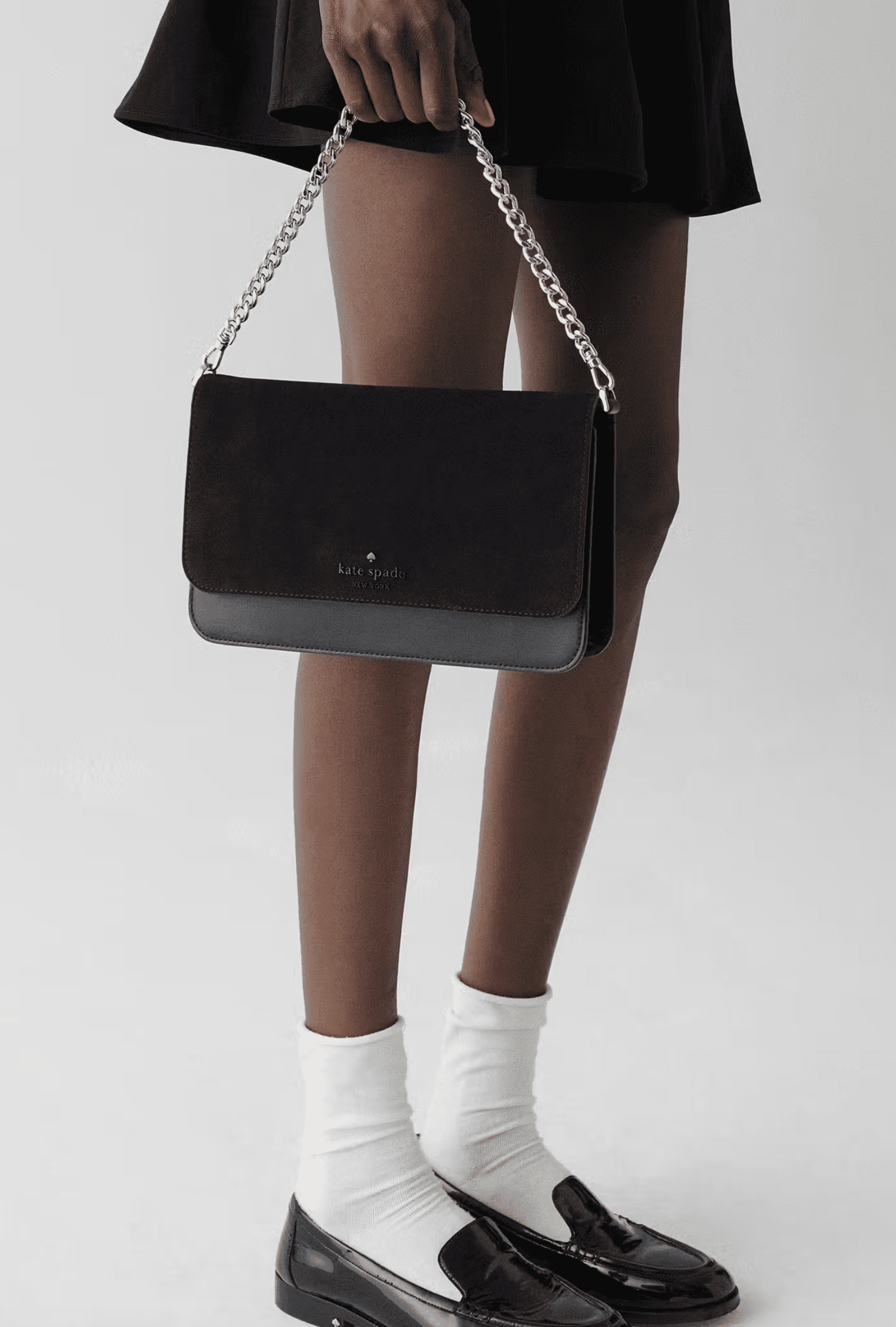 Kate Spade New York Madison Willow Medium Convertible Crossbody, Suede, KM657