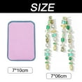 thumbnail image 2 of Pendientes colgantes Circón cúbico Geométrico Doble borla colorida para novias, mujeres, niñas, joyería de graduación, aguja de plata para discotecas, fiestas y uso diario para mujeres y niñas, 2 of 7