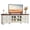 White, variant on Buildhom Farmhouse TV Stand with Storage, 4-Drawer Rustic Brown Entertainment Center for Living Room, Walnut