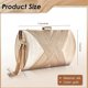 thumbnail image 4 of Tassel Ladies Clutch Bag Shoulder Handbags For Phone Purse Gold, 4 of 5