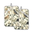 thumbnail image 7 of Yayeee Pot Holders Kitchen Heat Resistant with Pocket 7"x9.8" Cotton Oven Cooking Hot Pads, Green Birds, 7 of 7