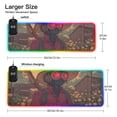 thumbnail image 3 of Vintage Halloween Scarecrow Wireless Charging RGB Gaming Mouse Pad Large Keyboard Mat Rubber Base 13 Light Modes, 3 of 6