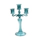 thumbnail image 1 of Portavelas de cristal, portavelas cónico, adorno de candelabro, portavelas de cristal, portavelas de cena para chimenea, fiesta, aniversario Azul, 1 of 9