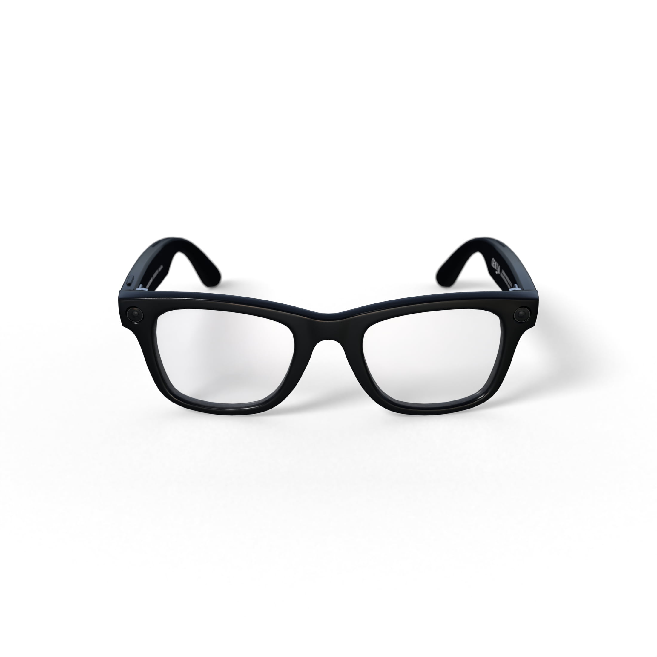 Ray-Ban Meta Wayfarer Gen 1 Smart Glasses, AI Meta Glasses with Photo and Video, Size 50, Shiny Black/Clear