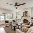 thumbnail image 6 of Tower Fan 52 Inch Flush Mount Ceiling Fan with LED Light and Remote Control Solid Wood Blades,Box Fan, 6 of 9