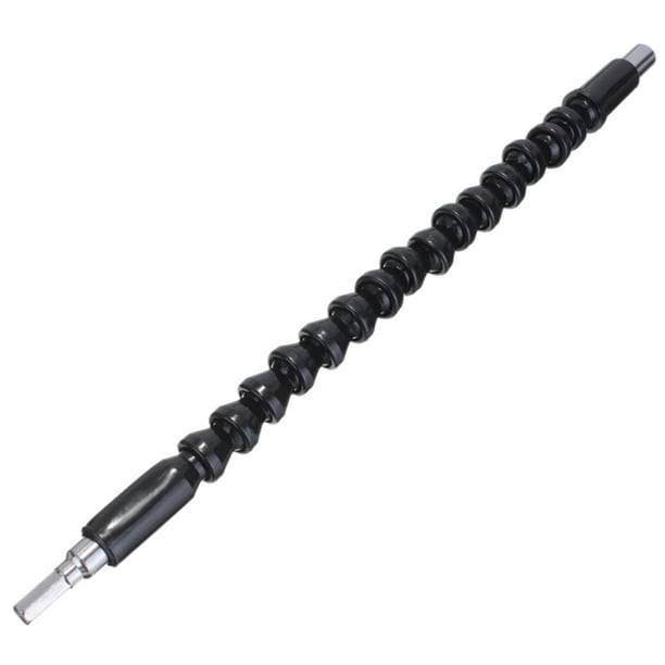 Varilla de extensión de broca de destornillador eléctrico de eje flexible (negro 200 mm) Tmvgtek Piezas de repuesto para herramientas