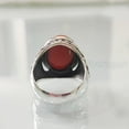 thumbnail image 5 of Coral Mans Ring, Natural Red Coral Ring, Unisex Ring, Silver Jewelry, 925 Silver Ring, Birthday Gift, Heavy Mens Ring, Arabic Design, Ottoman Style Ring, Christmas, Turkey Mens Signet Ring, 5 of 5
