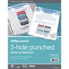 Office Depot Top-Loading Sheet Protectors, Heavyweight, Semi-Clear, Non-Glare, Pack Of 25, 621122