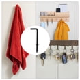 thumbnail image 7 of Uxcell 100 Pack L Shape Hooks, 1 1/4 Inch Right Angle Screw Hooks for Hanging, Black, 7 of 7
