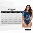 thumbnail image 5 of Fuzoiu Modern Colorful Eyes Print Women's Short-Sleeved Onesie, Short Sleeve Body Suits, Women Round Neck Bodysuits for Women,for Daily Wear, Parties, and Layering-Large, 5 of 7