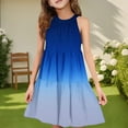 thumbnail image 2 of QNANSPI Young Girls Sundress,Girls Boho Dress,Fashion Girls Round Neck Sleeveless Patchwork Dress Playful Comfortable Summer Casual Sundress Dresses, 2 of 4