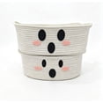 thumbnail image 6 of Halloween Ghost Storage Basket, Cotton Rope Candy Bin for Spooky Treats & Handheld Festive Storage, 6 of 9