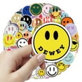 thumbnail image 2 of 100 Pcs Cute Smiley Face Stickers, Waterproof Vinyl Stickers with Happy and Positive Symbols for Scrapbooking, Laptop, Phone, Journal, Book, Skateboard, Bike, 2 of 5
