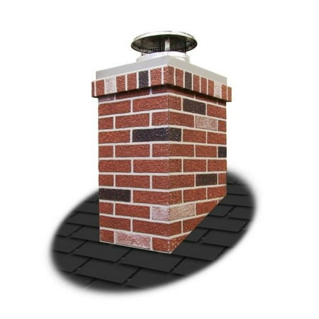 Windbeater Chimney Cap - Lindemann 611101 Rectangle Cap and Trim for Chimney Surround