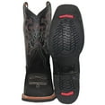 thumbnail image 3 of Men's Leather Cowboy Western Boot, Square Toe, Black, Brown, 3 of 4