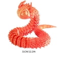 thumbnail image 3 of Fiudx Juguete Del Año de La Serpiente, Peluche Articulado Flexible, Serpiente con Estampado Realista, Diseño Ecológico, Decoración Versátil para El Hogar o La Oficina, Idea de Regalo Única, Tamaño 4, 3 of 5