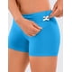 thumbnail image 3 of Shorts CRZ YOGA Sensación Desnuda Cintura Alta 10 cm Azul L, 3 of 4