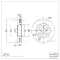 thumbnail image 4 of Dynamic Friction Company Front GEOSPEC Coated Brake Rotor 604-76085 (1) For 2009-2015 Toyota Venza, 4 of 4