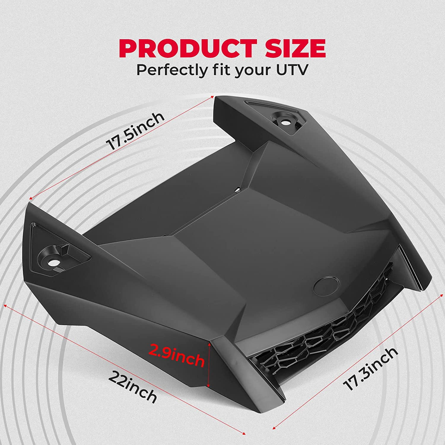 KEMIMOTO Hood Scoop Air Intake Kit Compatible with 2019-2023 Polaris RZR XP 1000 XP / 4 1000 / Turbo S/Turbo 4 S